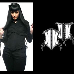 Lip Service Devil Dolls II waist cincher XL